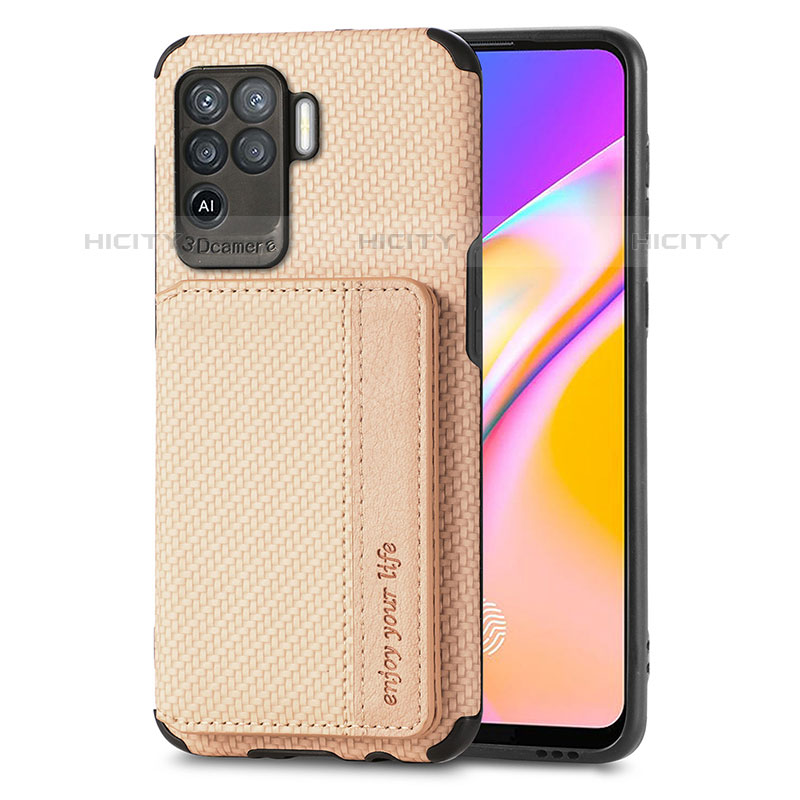 Custodia Silicone Ultra Sottile Morbida Cover con Magnetico S01D per Oppo Reno5 F