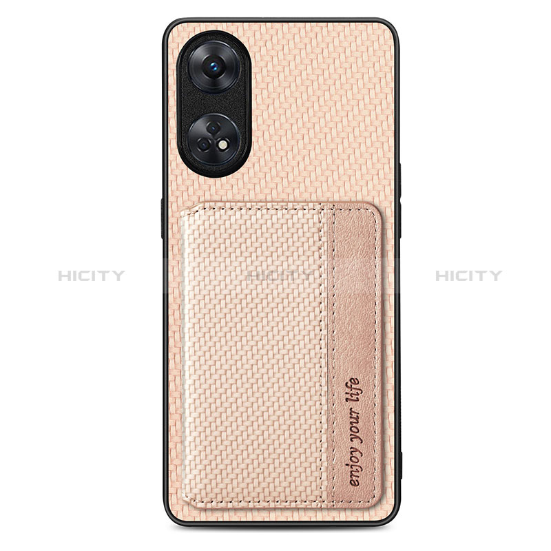 Custodia Silicone Ultra Sottile Morbida Cover con Magnetico S01D per Oppo Reno8 T 4G