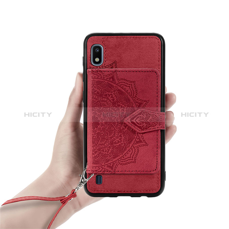 Custodia Silicone Ultra Sottile Morbida Cover con Magnetico S01D per Samsung Galaxy A10