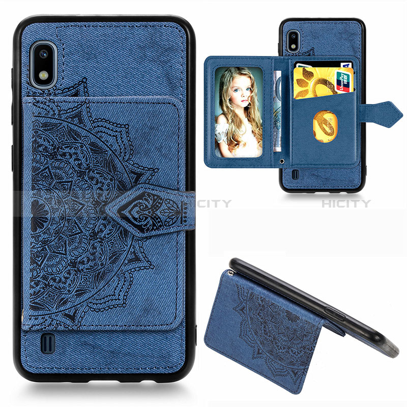 Custodia Silicone Ultra Sottile Morbida Cover con Magnetico S01D per Samsung Galaxy A10