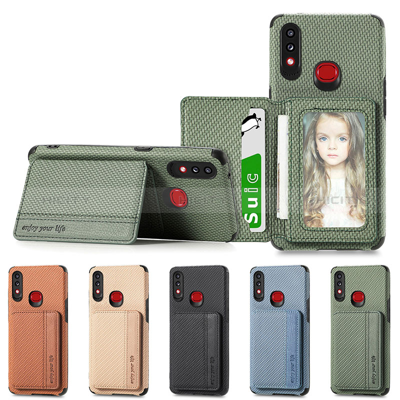 Custodia Silicone Ultra Sottile Morbida Cover con Magnetico S01D per Samsung Galaxy A10s