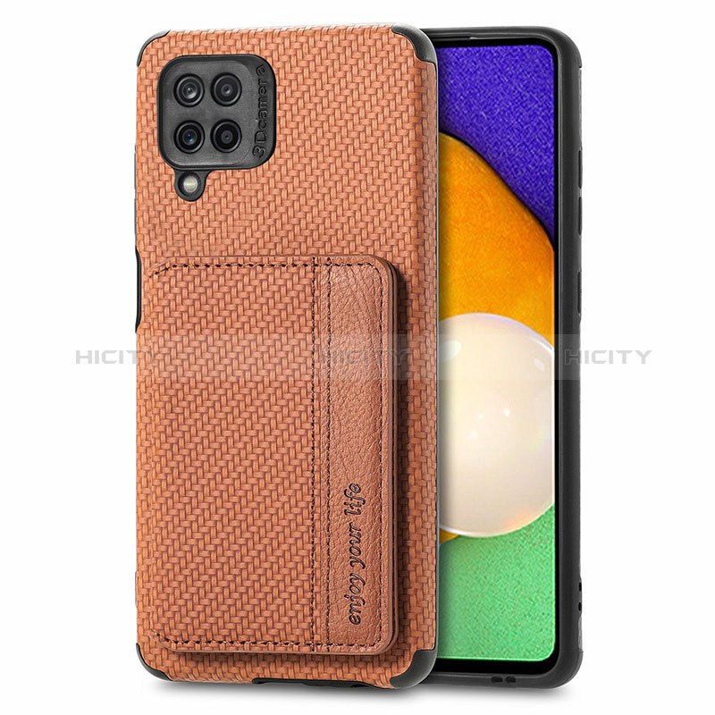 Custodia Silicone Ultra Sottile Morbida Cover con Magnetico S01D per Samsung Galaxy A12