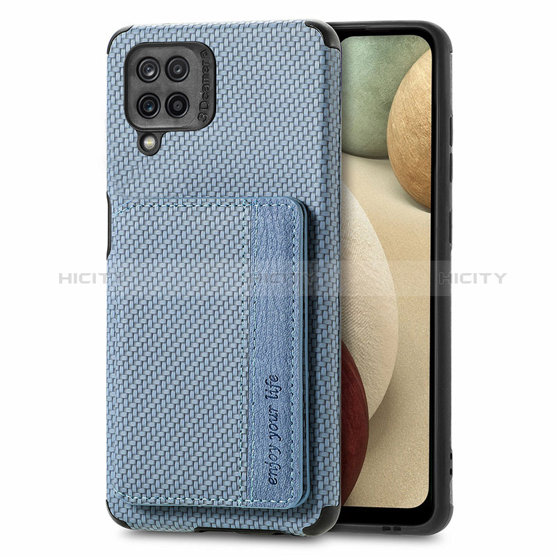 Custodia Silicone Ultra Sottile Morbida Cover con Magnetico S01D per Samsung Galaxy A12 Nacho