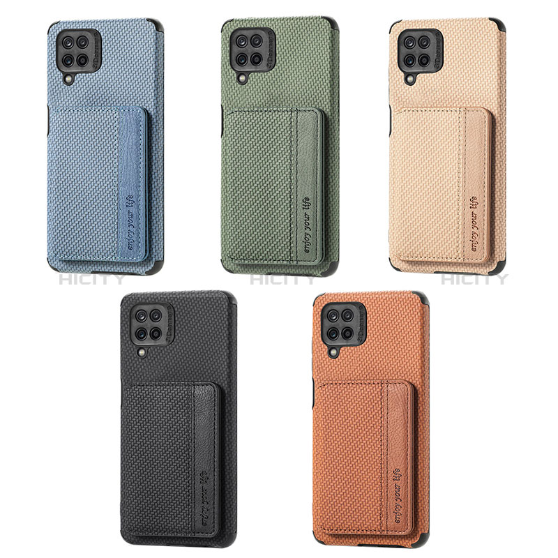 Custodia Silicone Ultra Sottile Morbida Cover con Magnetico S01D per Samsung Galaxy A12 Nacho