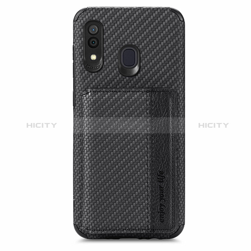 Custodia Silicone Ultra Sottile Morbida Cover con Magnetico S01D per Samsung Galaxy A20