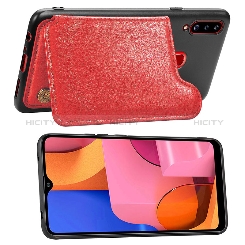 Custodia Silicone Ultra Sottile Morbida Cover con Magnetico S01D per Samsung Galaxy A20s