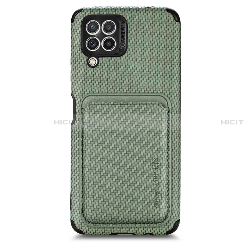Custodia Silicone Ultra Sottile Morbida Cover con Magnetico S01D per Samsung Galaxy A22 4G Verde