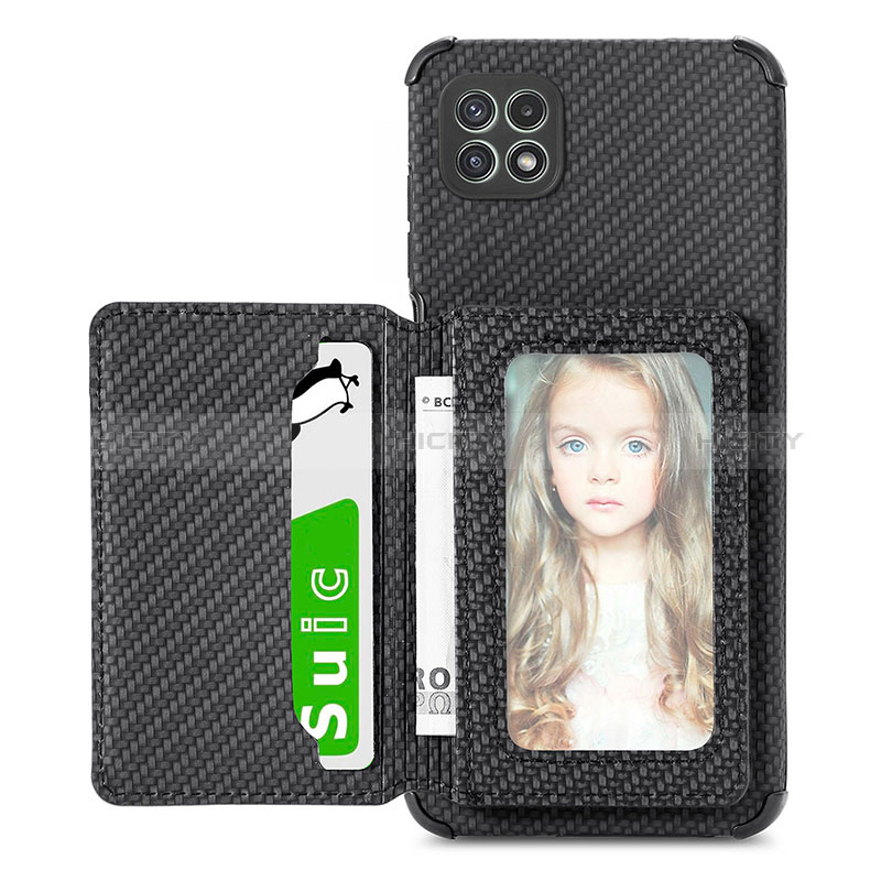 Custodia Silicone Ultra Sottile Morbida Cover con Magnetico S01D per Samsung Galaxy A22s 5G