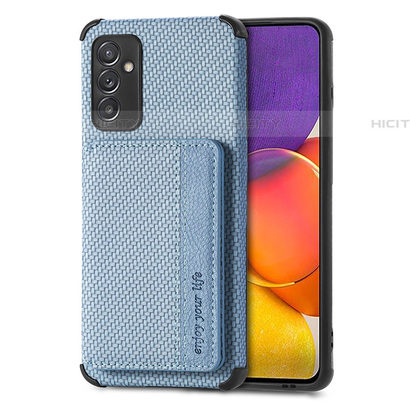 Custodia Silicone Ultra Sottile Morbida Cover con Magnetico S01D per Samsung Galaxy A24 4G Blu