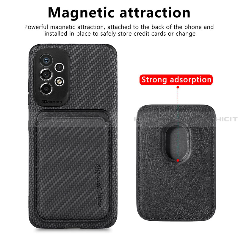 Custodia Silicone Ultra Sottile Morbida Cover con Magnetico S01D per Samsung Galaxy A33 5G