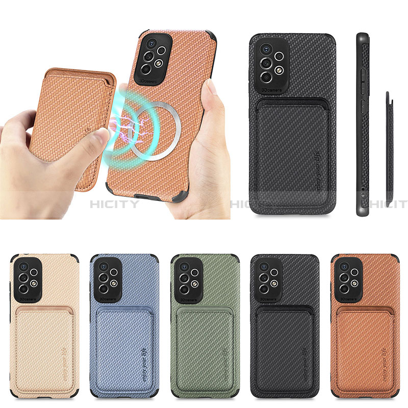 Custodia Silicone Ultra Sottile Morbida Cover con Magnetico S01D per Samsung Galaxy A33 5G