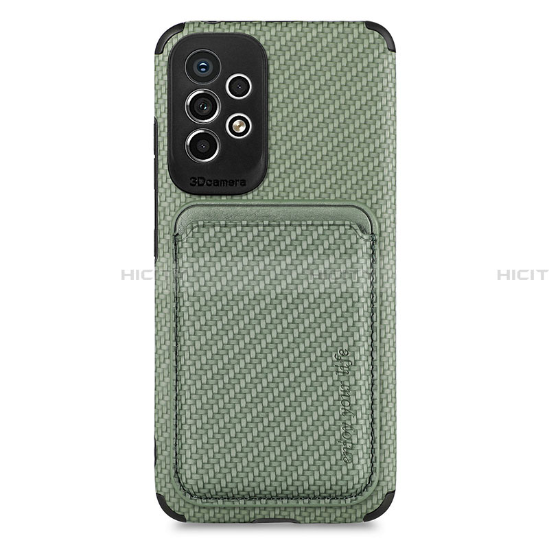 Custodia Silicone Ultra Sottile Morbida Cover con Magnetico S01D per Samsung Galaxy A33 5G Verde