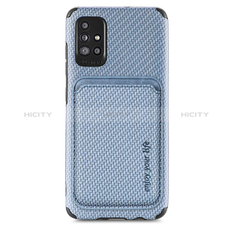 Custodia Silicone Ultra Sottile Morbida Cover con Magnetico S01D per Samsung Galaxy A51 5G