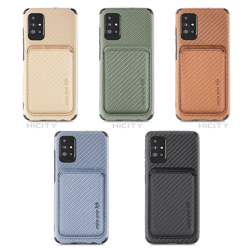 Custodia Silicone Ultra Sottile Morbida Cover con Magnetico S01D per Samsung Galaxy A51 5G