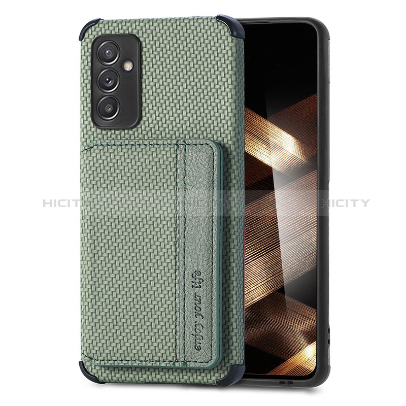 Custodia Silicone Ultra Sottile Morbida Cover con Magnetico S01D per Samsung Galaxy A55 5G Verde