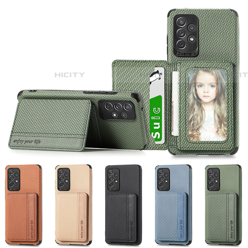 Custodia Silicone Ultra Sottile Morbida Cover con Magnetico S01D per Samsung Galaxy A72 4G