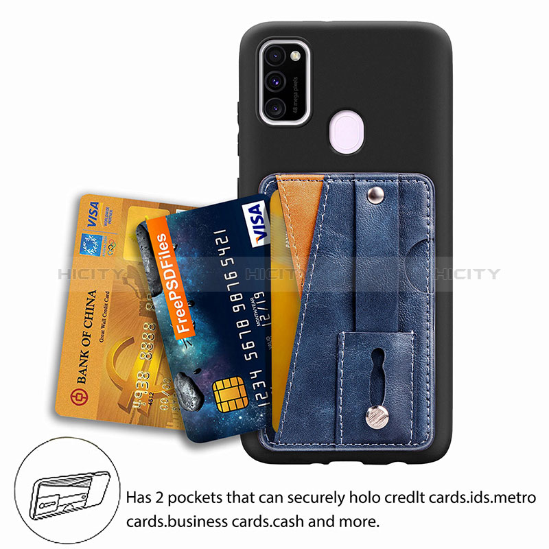 Custodia Silicone Ultra Sottile Morbida Cover con Magnetico S01D per Samsung Galaxy M30s