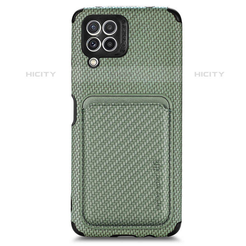 Custodia Silicone Ultra Sottile Morbida Cover con Magnetico S01D per Samsung Galaxy M32 4G Verde