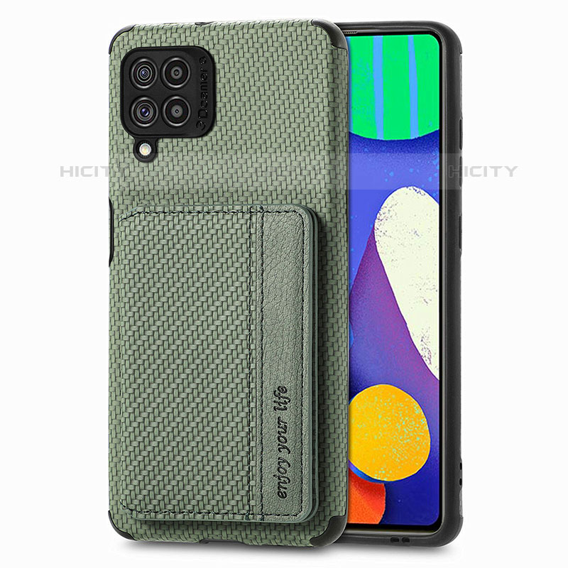 Custodia Silicone Ultra Sottile Morbida Cover con Magnetico S01D per Samsung Galaxy M62 4G Verde