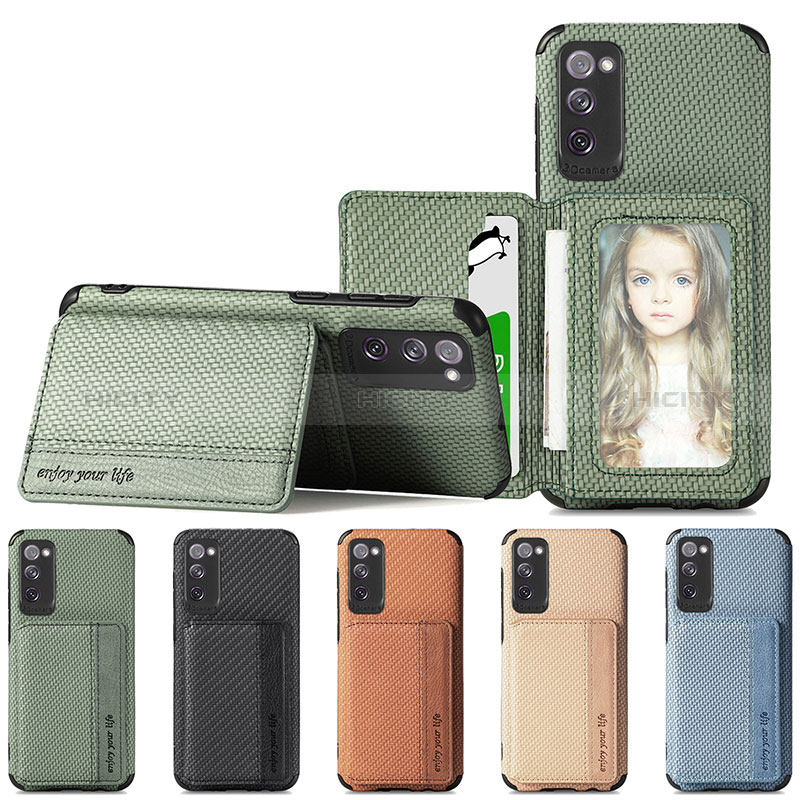 Custodia Silicone Ultra Sottile Morbida Cover con Magnetico S01D per Samsung Galaxy S20 FE 4G