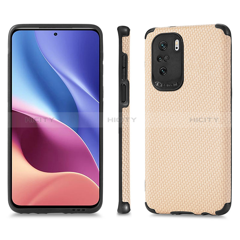 Custodia Silicone Ultra Sottile Morbida Cover con Magnetico S01D per Xiaomi Poco F3 5G