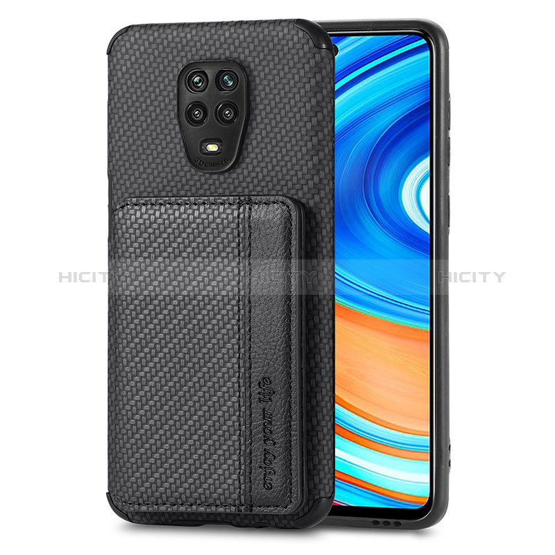 Custodia Silicone Ultra Sottile Morbida Cover con Magnetico S01D per Xiaomi Poco M2 Pro Nero