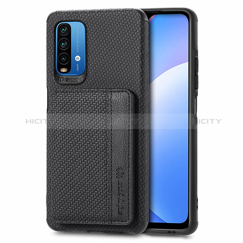 Custodia Silicone Ultra Sottile Morbida Cover con Magnetico S01D per Xiaomi Redmi 9 Power