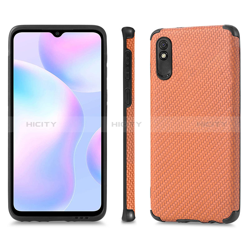 Custodia Silicone Ultra Sottile Morbida Cover con Magnetico S01D per Xiaomi Redmi 9AT