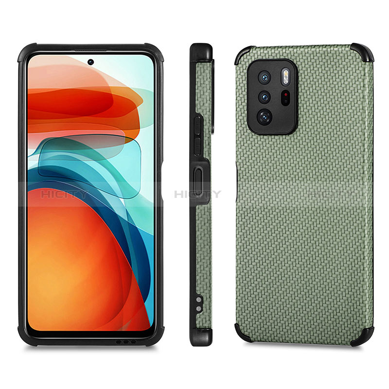 Custodia Silicone Ultra Sottile Morbida Cover con Magnetico S01D per Xiaomi Redmi Note 10 Pro 5G