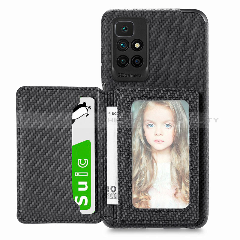 Custodia Silicone Ultra Sottile Morbida Cover con Magnetico S01D per Xiaomi Redmi Note 11 4G (2021)