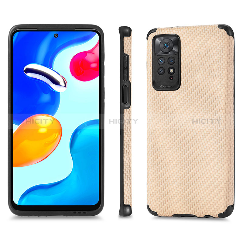 Custodia Silicone Ultra Sottile Morbida Cover con Magnetico S01D per Xiaomi Redmi Note 11 4G (2022)