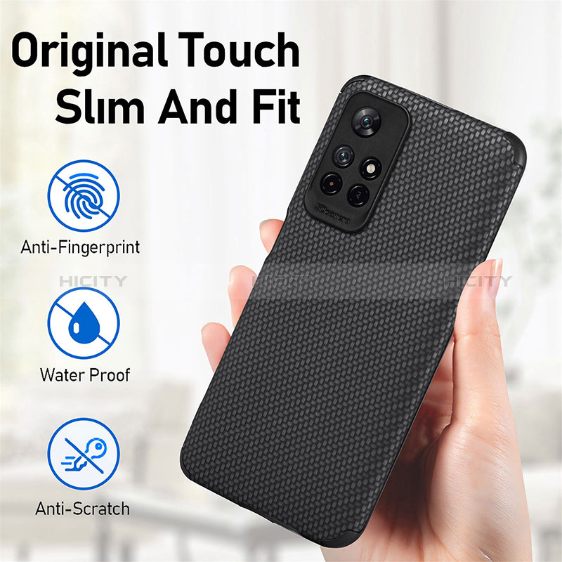 Custodia Silicone Ultra Sottile Morbida Cover con Magnetico S01D per Xiaomi Redmi Note 11T 5G