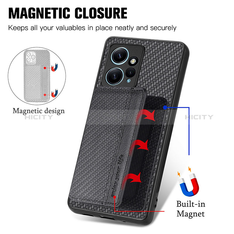 Custodia Silicone Ultra Sottile Morbida Cover con Magnetico S01D per Xiaomi Redmi Note 12 4G