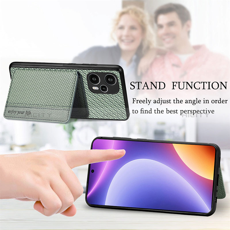 Custodia Silicone Ultra Sottile Morbida Cover con Magnetico S01D per Xiaomi Redmi Note 12 Turbo 5G