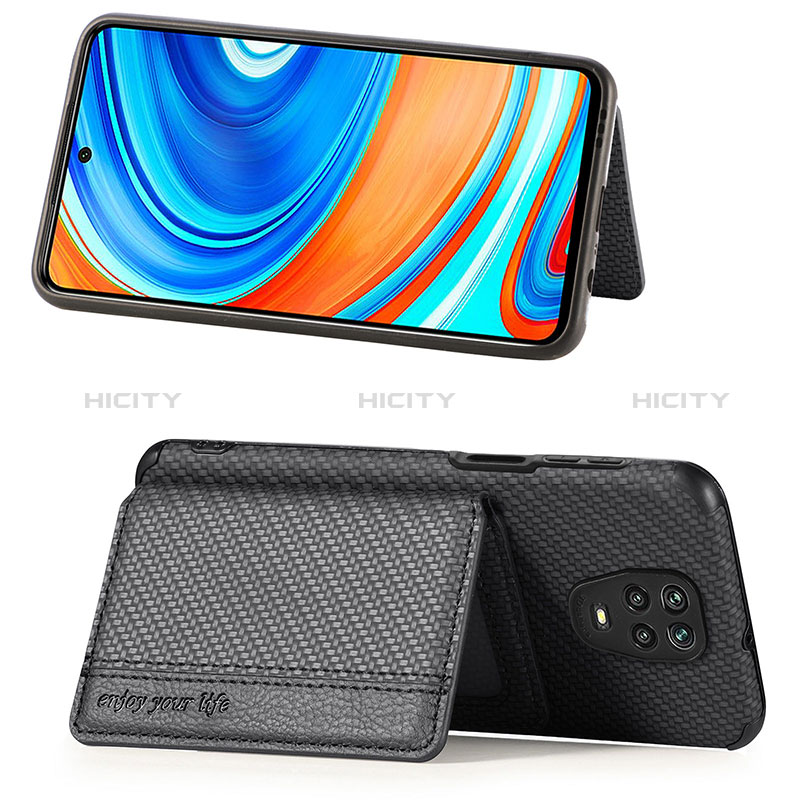 Custodia Silicone Ultra Sottile Morbida Cover con Magnetico S01D per Xiaomi Redmi Note 9 Pro