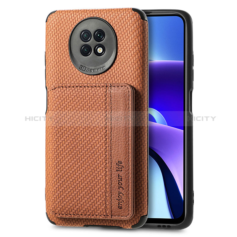 Custodia Silicone Ultra Sottile Morbida Cover con Magnetico S01D per Xiaomi Redmi Note 9T 5G