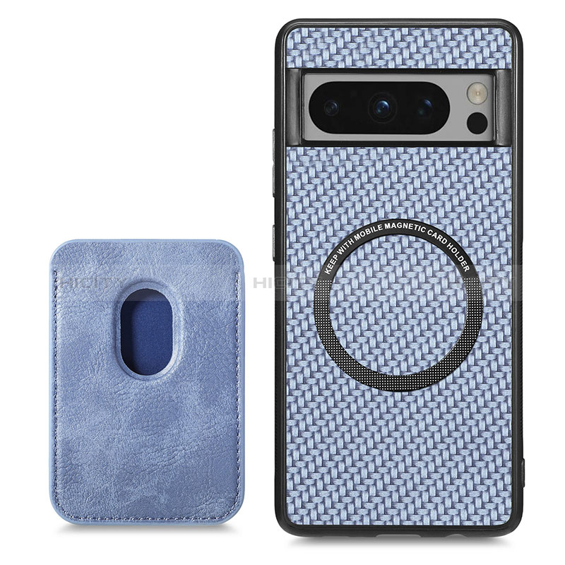 Custodia Silicone Ultra Sottile Morbida Cover con Magnetico S02D per Google Pixel 8 Pro 5G