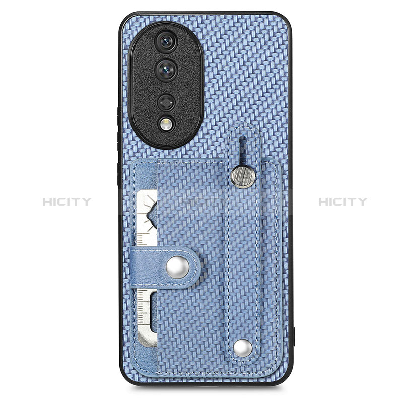 Custodia Silicone Ultra Sottile Morbida Cover con Magnetico S02D per Huawei Honor 80 5G