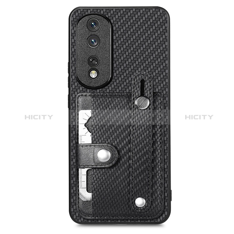 Custodia Silicone Ultra Sottile Morbida Cover con Magnetico S02D per Huawei Honor 80 Pro 5G