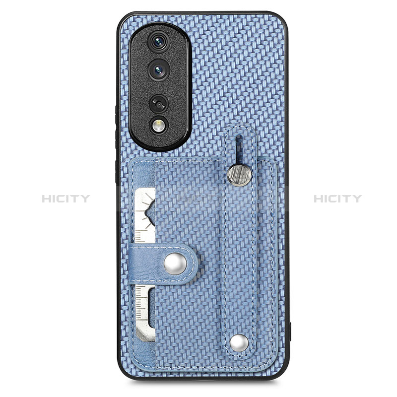 Custodia Silicone Ultra Sottile Morbida Cover con Magnetico S02D per Huawei Honor 80 Pro 5G