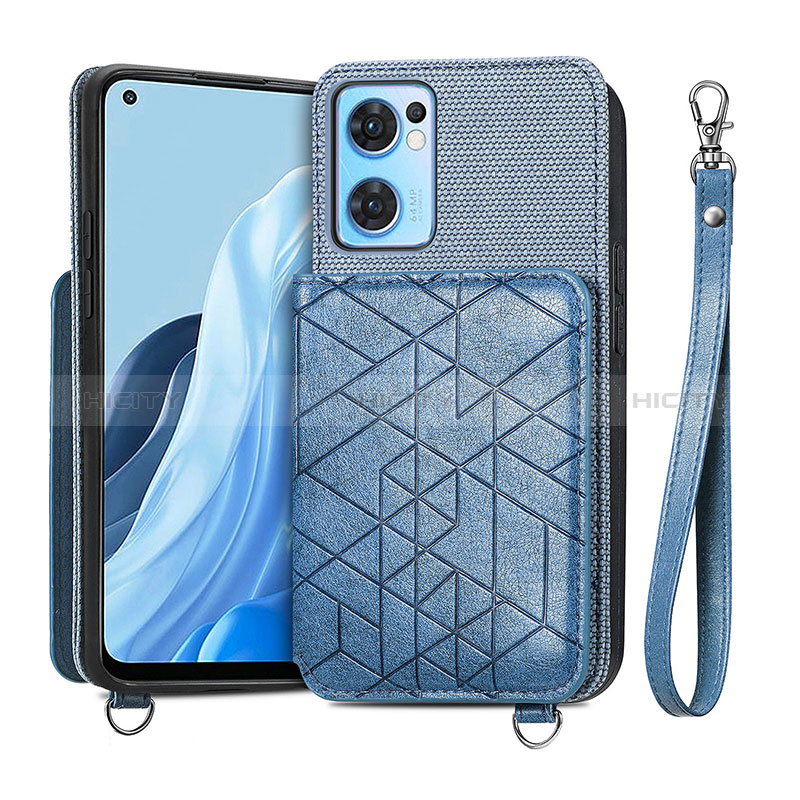 Custodia Silicone Ultra Sottile Morbida Cover con Magnetico S02D per Oppo Find X5 Lite 5G