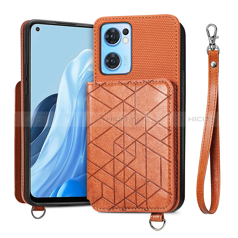 Custodia Silicone Ultra Sottile Morbida Cover con Magnetico S02D per Oppo Find X5 Lite 5G