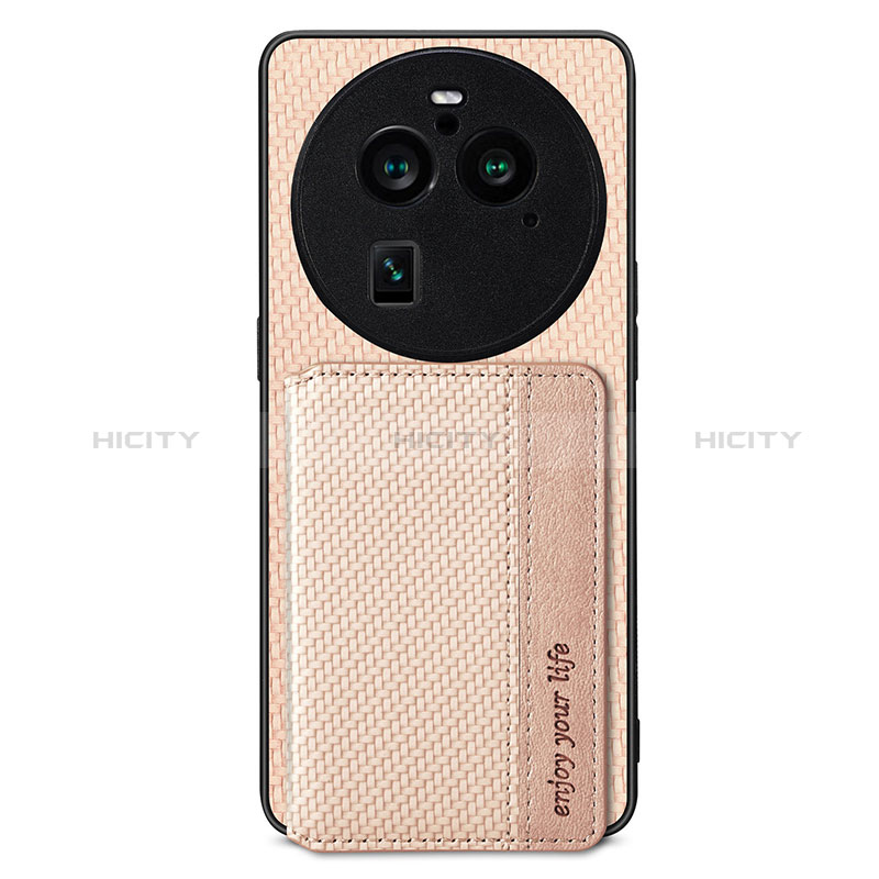 Custodia Silicone Ultra Sottile Morbida Cover con Magnetico S02D per Oppo Find X6 5G