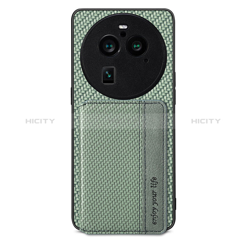 Custodia Silicone Ultra Sottile Morbida Cover con Magnetico S02D per Oppo Find X6 Pro 5G