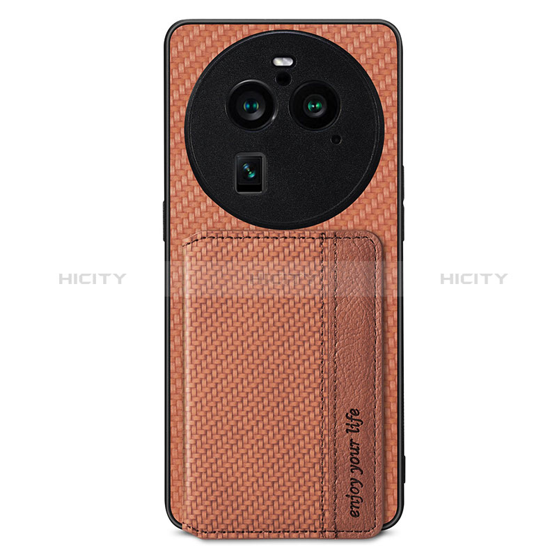 Custodia Silicone Ultra Sottile Morbida Cover con Magnetico S02D per Oppo Find X6 Pro 5G