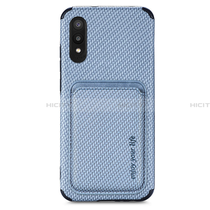 Custodia Silicone Ultra Sottile Morbida Cover con Magnetico S02D per Samsung Galaxy A02