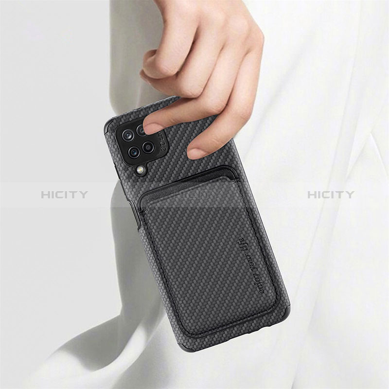 Custodia Silicone Ultra Sottile Morbida Cover con Magnetico S02D per Samsung Galaxy A12 5G