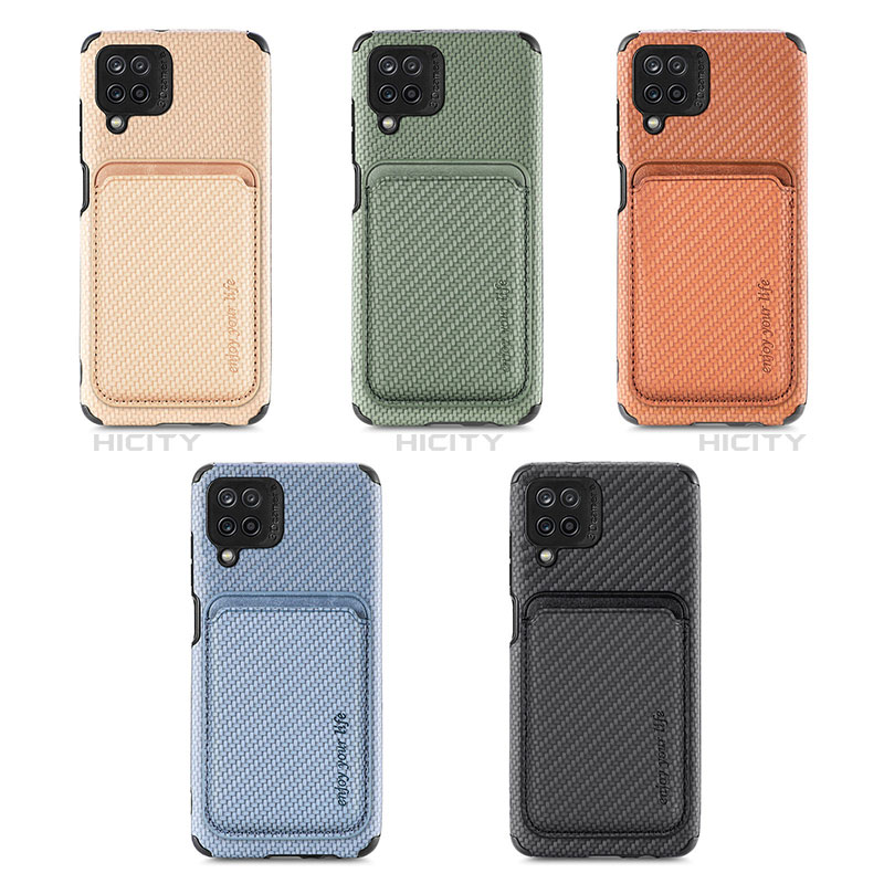 Custodia Silicone Ultra Sottile Morbida Cover con Magnetico S02D per Samsung Galaxy A12 5G