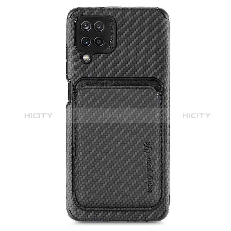 Custodia Silicone Ultra Sottile Morbida Cover con Magnetico S02D per Samsung Galaxy A12 Nacho