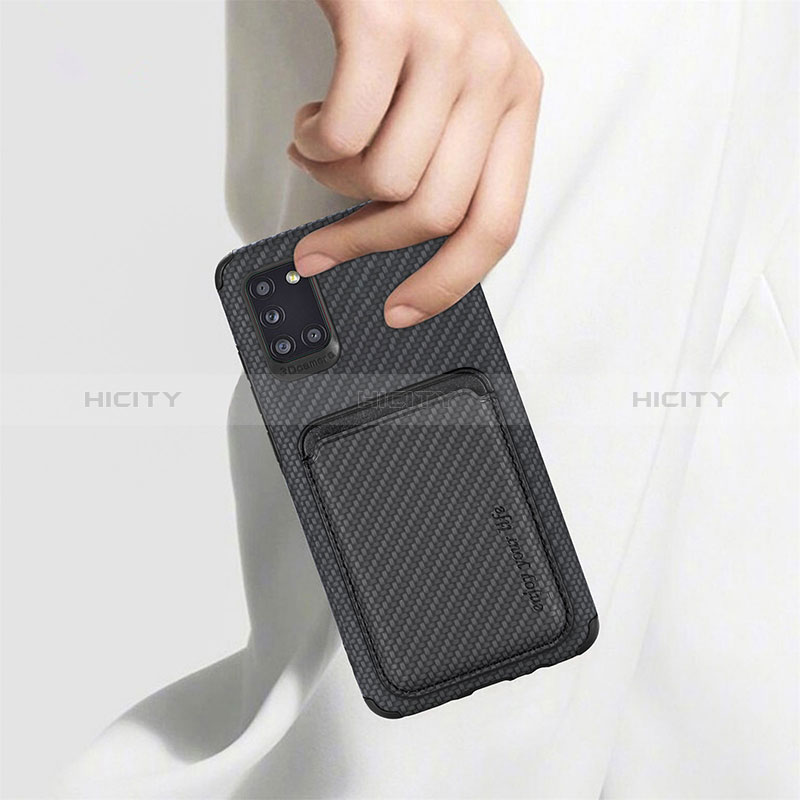 Custodia Silicone Ultra Sottile Morbida Cover con Magnetico S02D per Samsung Galaxy A31